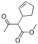 α-Acetyl-α-(2-cyclopentenyl)acetic acid methyl ester结构式