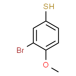3-溴-4-甲氧基苯-1-硫醇结构式