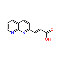 (2E)-3-(1,8-Naphthyridin-2-yl)acrylic acid Structure