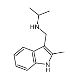 Isopropyl-(2-methyl-1H-indol-3-ylmethyl)-amine结构式