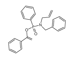 1-phenylvinyl allyl-N-benzyl-P-phenylhosphonamidate结构式