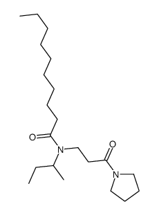 N-butan-2-yl-N-(3-oxo-3-pyrrolidin-1-ylpropyl)decanamide Structure
