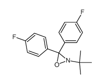 2-(tert-butyl)-3,3-bis(4-fluorophenyl)-1,2-oxaziridine结构式