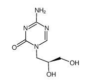 1-[(2S)-2,3-dihydroxypropyl]-5-azacytosine Structure