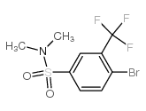 4-溴-N,N-二甲基-3-(三氟甲基)苯磺酰胺结构式