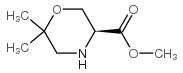 6,6-二甲基-吗啉-3-羧酸-(S)-甲酯结构式