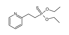 (2-[2]pyridyl-ethyl)-thiophosphonic acid O,O'-diethyl ester结构式