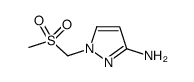 1-((methylsulfonyl)methyl)-1H-pyrazol-3-amine Structure