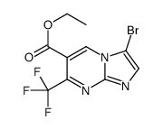 3-溴-7-(三氟甲基)咪唑并[1,2-a]嘧啶-6-羧酸乙酯结构式