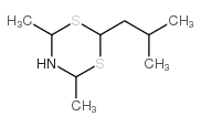 2-异丁基-4,6-二甲基二氢-l,3,5-二噻嗪结构式