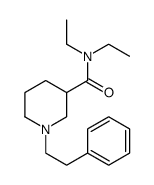N,N-diethyl-1-(2-phenylethyl)piperidine-3-carboxamide Structure