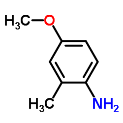 2-甲基-4-甲氧基苯胺结构式