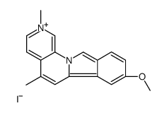 8-methoxy-2,5-dimethylisoindolo[2,1-a][1,7]naphthyridin-2-ium,iodide Structure