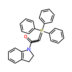 1-(2,3-Dihydro-1H-indol-1-yl)-2-(triphenylphosphoranylidene)ethanone结构式