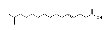14-methyl-pentadec-4-enoic acid结构式