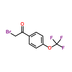 2-溴-4'-(三氟甲氧基)苯乙酮结构式