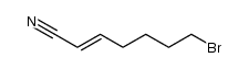 7-bromo-2-heptenenitrile结构式