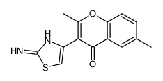 Chromone, 3-(2-aminothiazol-4-yl)-2,6-dimethyl-结构式
