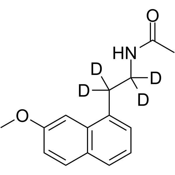 Agomelatine-d4 Structure