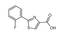 2-(2-氟苯基)噻唑-4-羧酸结构式