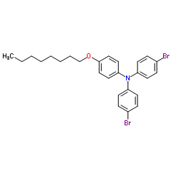4-Bromo-N-(4-bromophenyl)-N-[4-(octyloxy)phenyl]aniline Structure