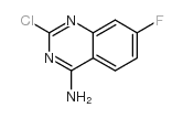2-氯-4-氨基-7-氟喹唑啉结构式