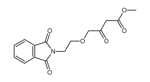 4-(2-(1,3-二氧异吲哚啉-2-基)乙氧基)-3-氧代丁酸甲酯结构式