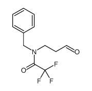 N-benzyl-2,2,2-trifluoro-N-(3-oxopropyl)acetamide结构式