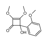 4-hydroxy-2,3-dimethoxy-4-(2-methoxyphenyl)cyclobut-2-en-1-one结构式