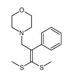 4-[3,3-bis(methylsulfanyl)-2-phenylprop-2-enyl]morpholine Structure