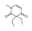 3,3-Diethyl-1-methyl-2,4(1H,3H)-pyridinedione结构式