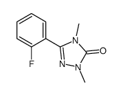 5-(2-fluorophenyl)-2,4-dimethyl-1,2,4-triazol-3-one Structure