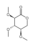 2,3,4-tri-O-methyl-D-xylono-1,5-lactone结构式