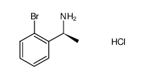 (S)-1-(2-溴苯基)乙胺盐酸盐结构式
