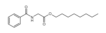 octyl 2-(benzamido)acetate Structure