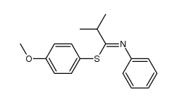 4-methoxyphenyl 2-methyl-N-phenylpropanimidothioate Structure