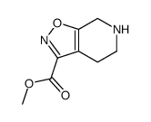 methyl 4,5,6,7-tetrahydro-[1,2]oxazolo[5,4-c]pyridine-3-carboxylate Structure