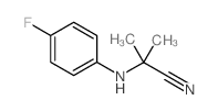 2-[(4-Fluorophenyl)amino]-2-methylpropanenitrile结构式