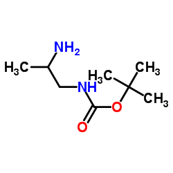 (S)-(2-氨基丙基)氨基甲酸叔丁酯结构式
