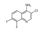 4-Amino-3-chloro-7,8-difluoroquinoline Structure
