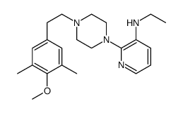 N-ethyl-2-[4-[2-(4-methoxy-3,5-dimethylphenyl)ethyl]piperazin-1-yl]pyridin-3-amine Structure