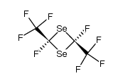 cis-2,4-Difluor-2,4-bis(trifluormethyl)-1,3-diselenetan结构式