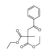 diethyl 2-methyl-2-phenacylpropanedioate Structure