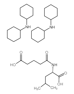 谷氨酰-L-亮氨酸双环己基铵盐结构式