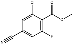 2-Chloro-4-cyano-6-fluoro-benzoic acid methyl ester Structure