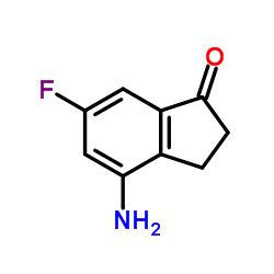 4-Amino-6-fluoro-1-indanone Structure