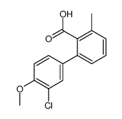 2-(3-chloro-4-methoxyphenyl)-6-methylbenzoic acid结构式