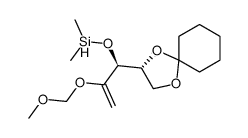 (S)-2-methyl-5-methylene-4-((R)-1,4-dioxaspiro[4.5]decan-2-yl)-3,6,8-trioxa-2-silanonane结构式