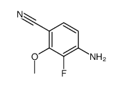 4-氨基-3-氟-2-甲氧基苯腈结构式