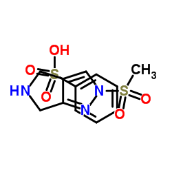 2,4,5,6-四氢-2-(甲基磺酰基)吡咯并[3,4-c]吡唑苯磺酸盐结构式